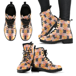 Astonishing Floral Spring Women Leather Boots