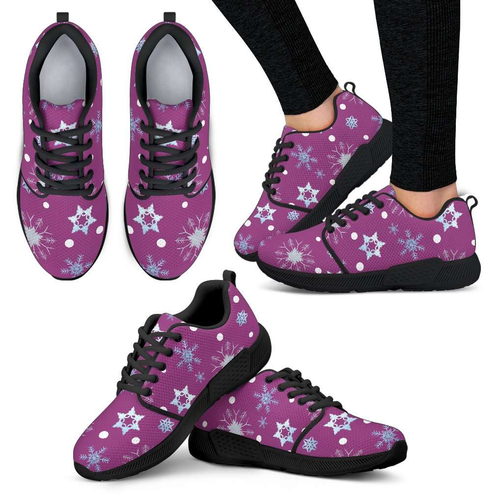 Frozen Snowing Womens Athletic Sneakers - STUDIO 11 COUTURE