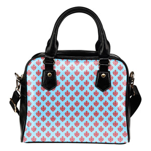 Betty Boop Themed Design B10 Women Fashion Shoulder Handbag Black Vegan Faux Leather
