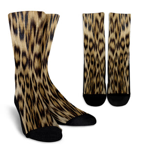 Leopard Skin Crew Socks - STUDIO 11 COUTURE