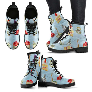 Alice In Wonderland Womens Leather Boots
