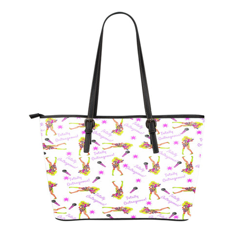 Jems And Holograms Themed Design C6 Women Large Leather Tote Bag