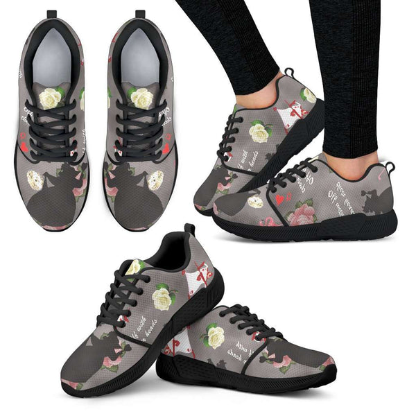 Queen Of Hearts Womens Athletic Sneakers