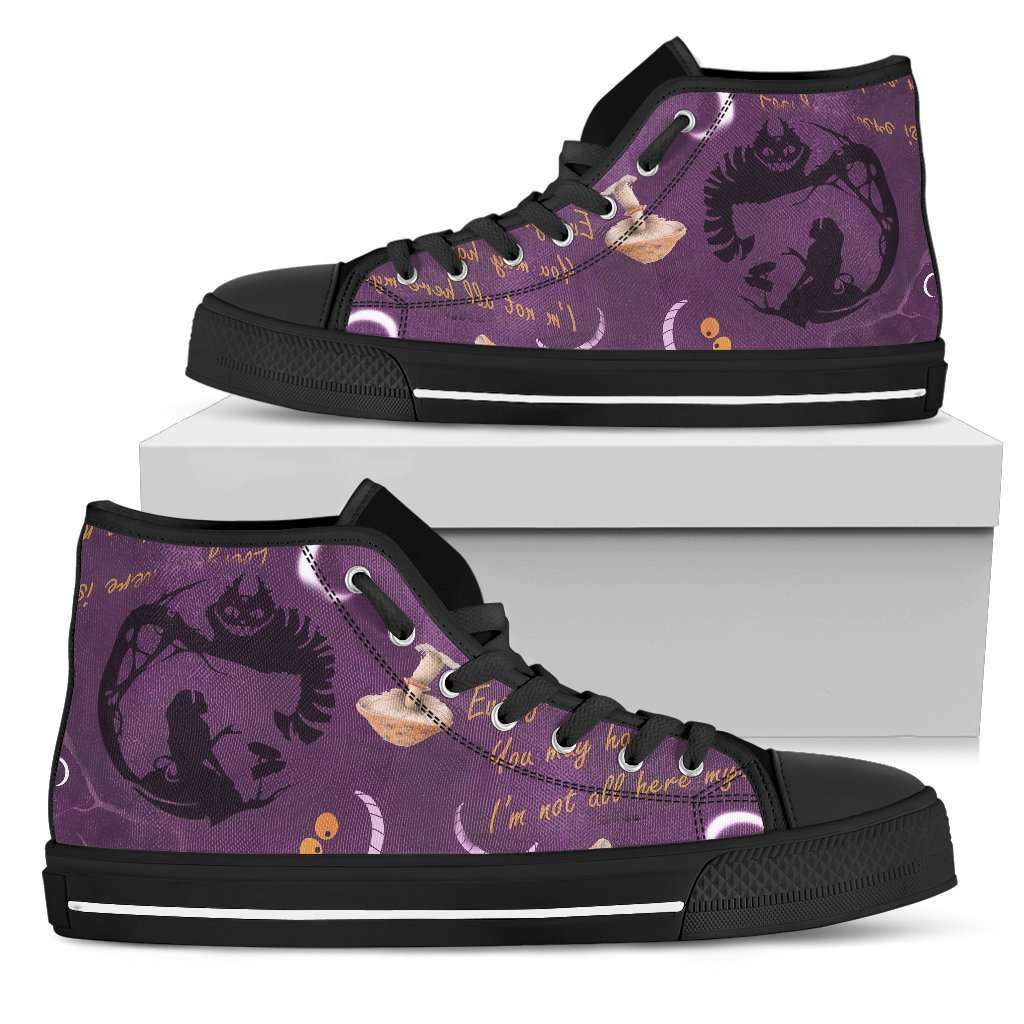 Cheshire Cat Womens High Top Shoes