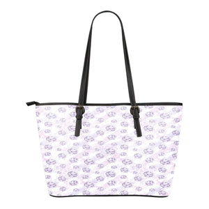 Lady Butterfly Themed Design C15 Women Large Leather Tote Bag