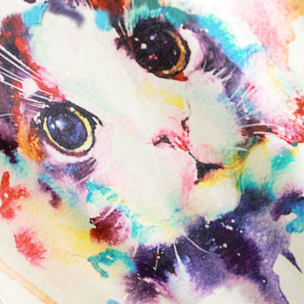 KaiTingu 2016 Brand New Fashion Harajuku Animal Cat Print Shirt O-Neck Short Sleeve Women Tops