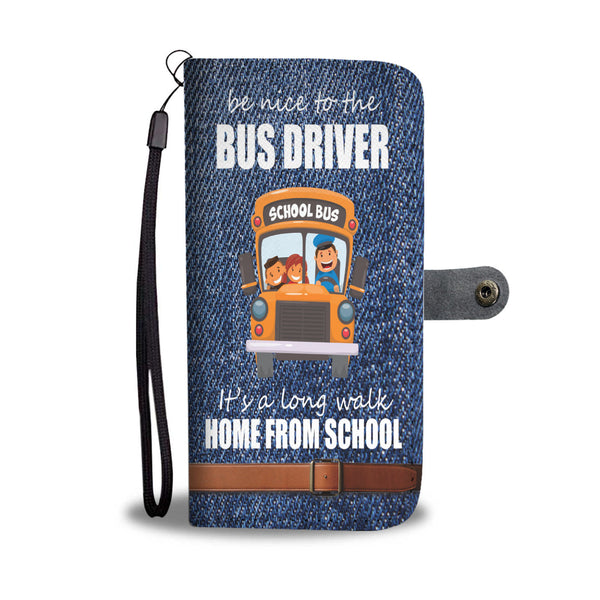 Custom Phone Wallet Available For All Phone Models Bus Driver Fashion Phone Wallet