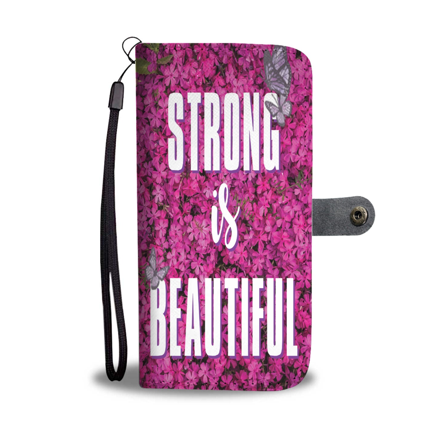 Custom Phone Wallet Available For All Phone Models Strong Is Beautiful Phone Wallet