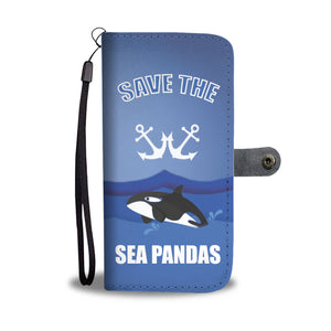 Custom Phone Wallet Available For All Phone Models Save Sea Pandas Phone Wallet