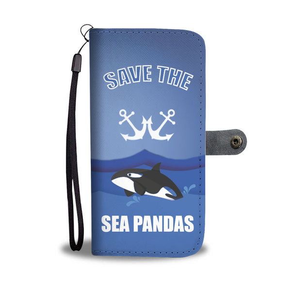 Custom Phone Wallet Available For All Phone Models Save Sea Pandas Phone Wallet