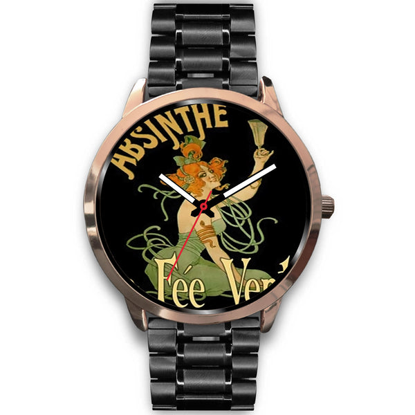 Limited Edition Vintage Inspired Custom Watch Absinthe Clock 1.7