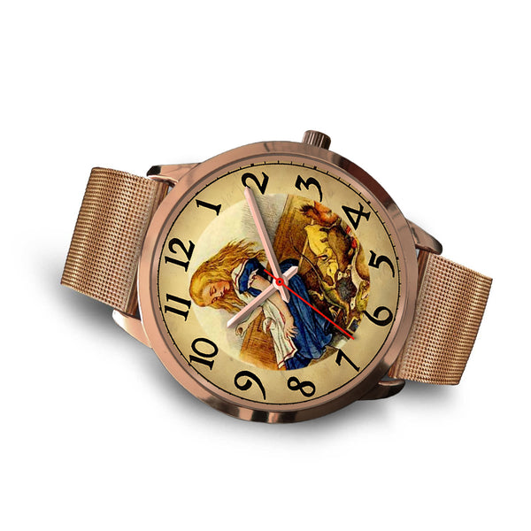 Limited Edition Vintage Inspired Custom Watch Alice Clock Face 1.3