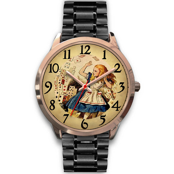 Limited Edition Vintage Inspired Custom Watch Alice Clock Face 1.4
