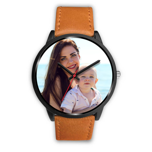 Personalized, Custom Design Your Own Family Watch K2 Black With Your Personal Memory Photo, Gift For Her, Gift For Him