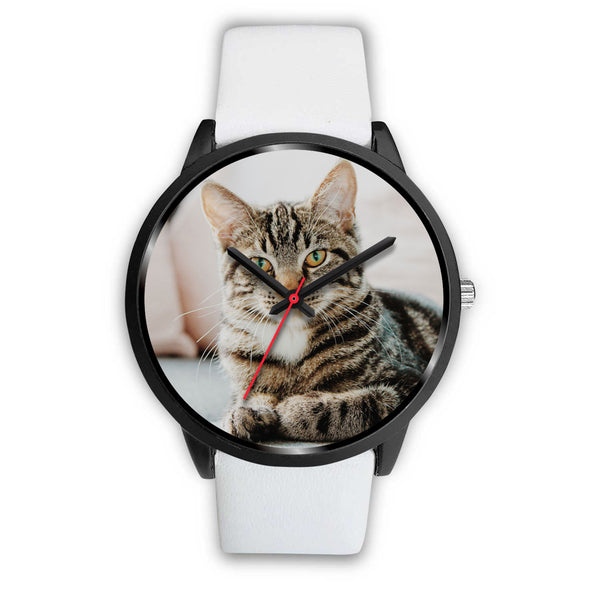 Personalized, Custom Design Your Own Black Watch Cat A1 With Your Personal Memory Photo, Gift For Her, Gift For Him