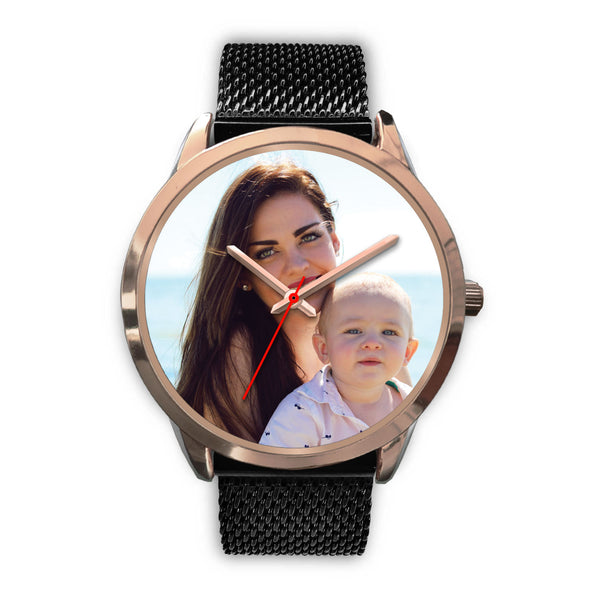 Personalized, Custom Design Your Own Family Watch K2 Rose Gold With Your Personal Memory Photo, Gift For Her, Gift For Him