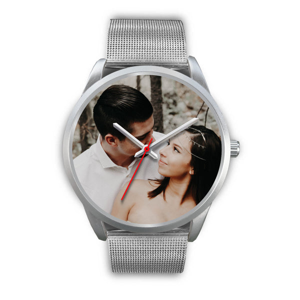 Personalized, Custom Design Your Own Wedding Watch Black Y3 With Your Personal Memory Photo, Gift For Her, Gift For Him