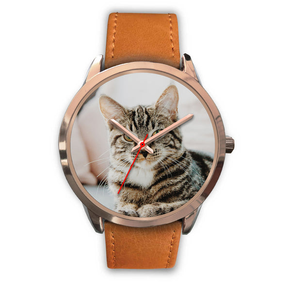 Personalized, Custom Design Your Own Rose Gold Watch Cat A3 With Your Personal Memory Photo, Gift For Her, Gift For Him