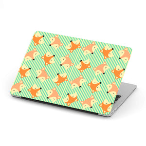 Macbook Cover Foxes 2 Paper 12