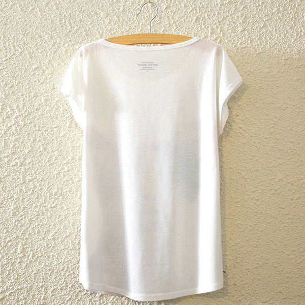 KaiTingu 2016 Brand New Fashion Harajuku Animal Cat Print Shirt O-Neck Short Sleeve Women Tops