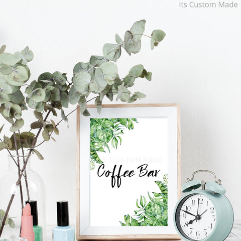 Coffee Bar Party Sign - Party Decorations - Wedding Coffee Bar Sign - Coffee Party Decor Sign - Coffee Station - Anniversary Decor