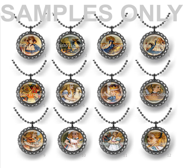 TESTING 25pcs 25mm 1 inch Bottle Cap Resin Cameo Cabochon. Cemetery Ladies 1b