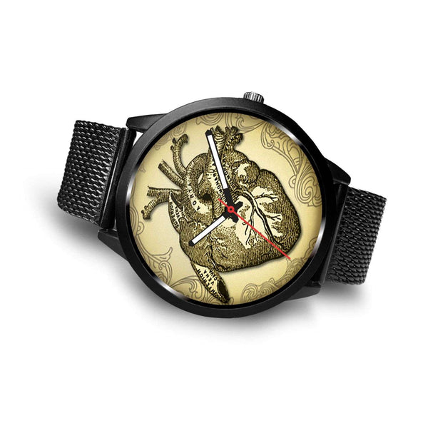 Limited Edition Vintage Inspired Custom Watch Raw Heart Anatomy 1.5
