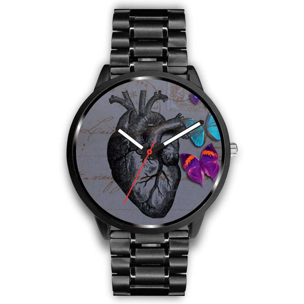 Limited Edition Vintage Inspired Custom Watch Raw Heart Anatomy 5.8