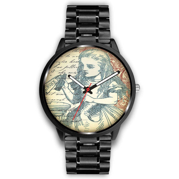 Limited Edition Vintage Inspired Custom Watch Drink Me Alice in Wonderland 10.1
