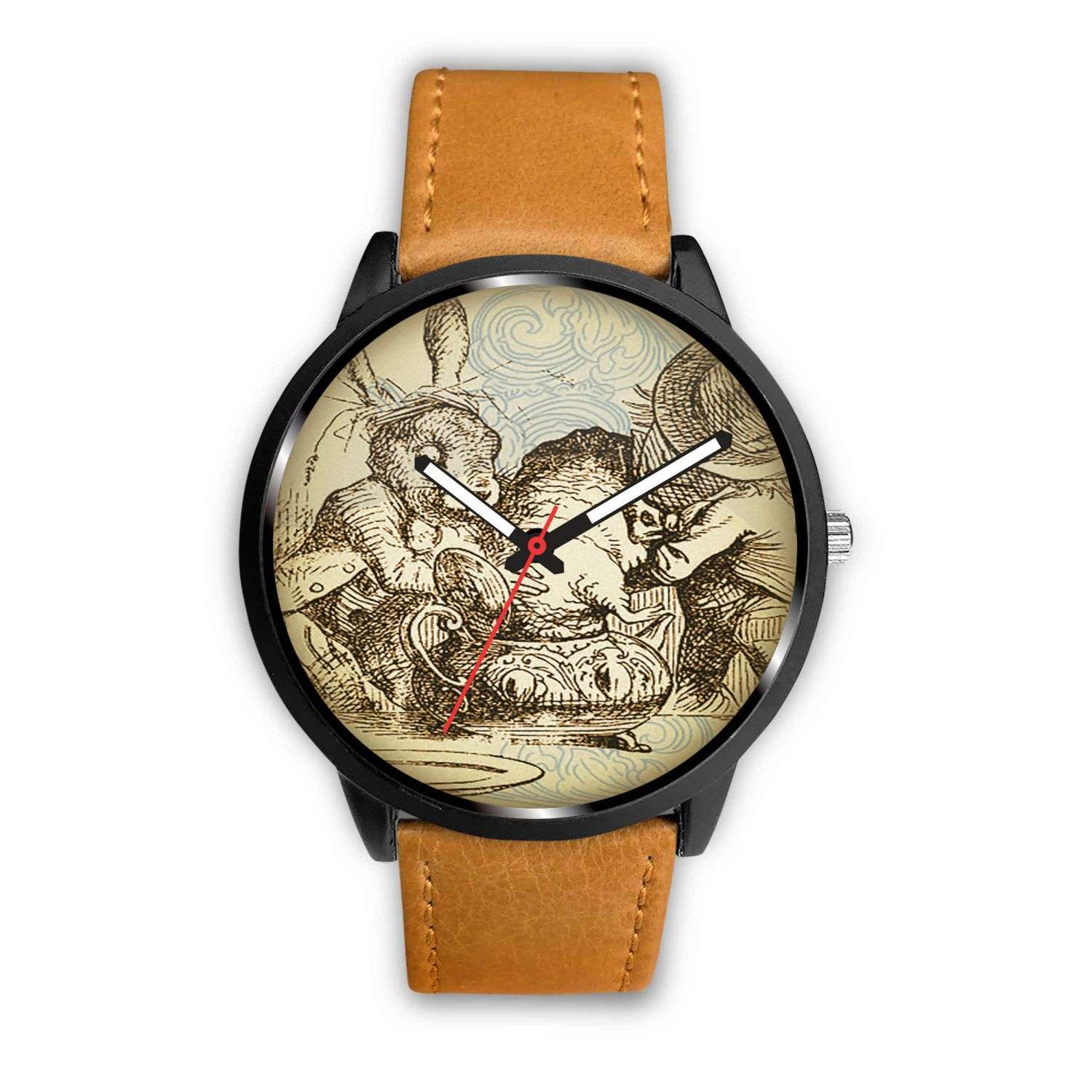 Limited Edition Vintage Inspired Custom Watch Mad Hatter Tea Party Alice in Wonderland 10.2