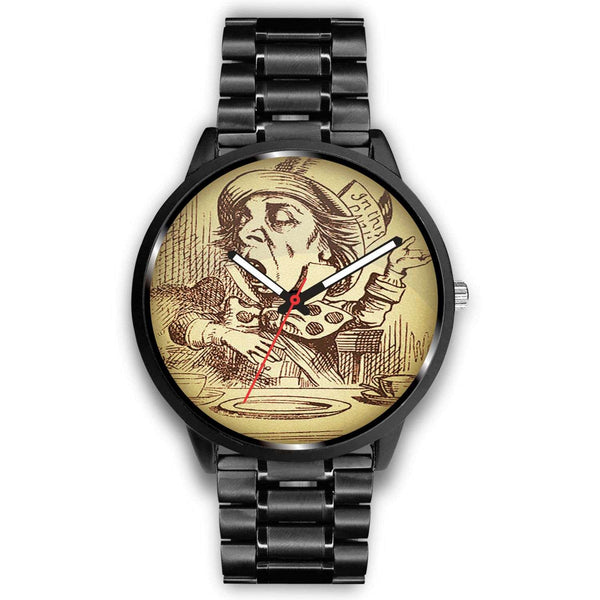 Limited Edition Vintage Inspired Custom Watch Mad Hatter Alice In Wonderland 10.4