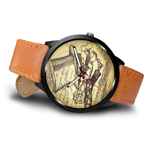Limited Edition Vintage Inspired Custom Watch Mad Hatter Alice In Wonderland 10.5
