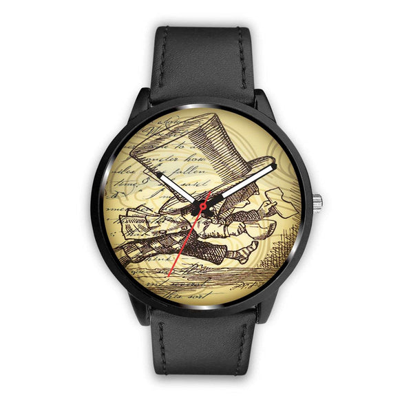 Limited Edition Vintage Inspired Custom Watch Mad Hatter Alice In Wonderland 10.5