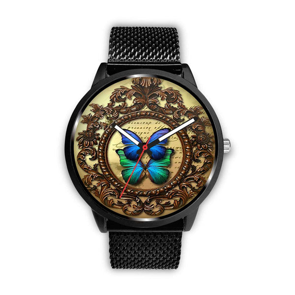 Limited Edition Vintage Inspired Custom Watch Steampunk Butterfly 3.3