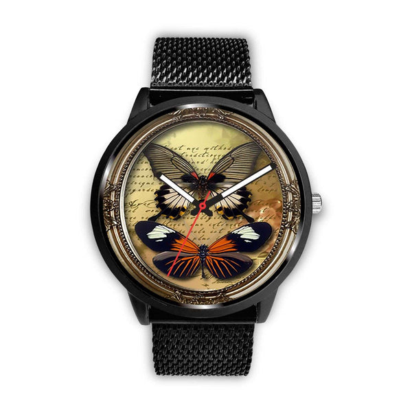Limited Edition Vintage Inspired Custom Watch Steampunk Butterfly 3.10
