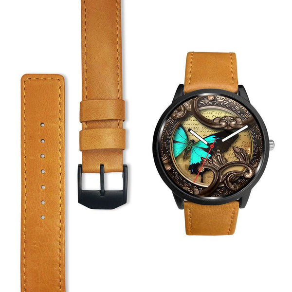 Limited Edition Vintage Inspired Custom Watch Steampunk Butterfly 3.14