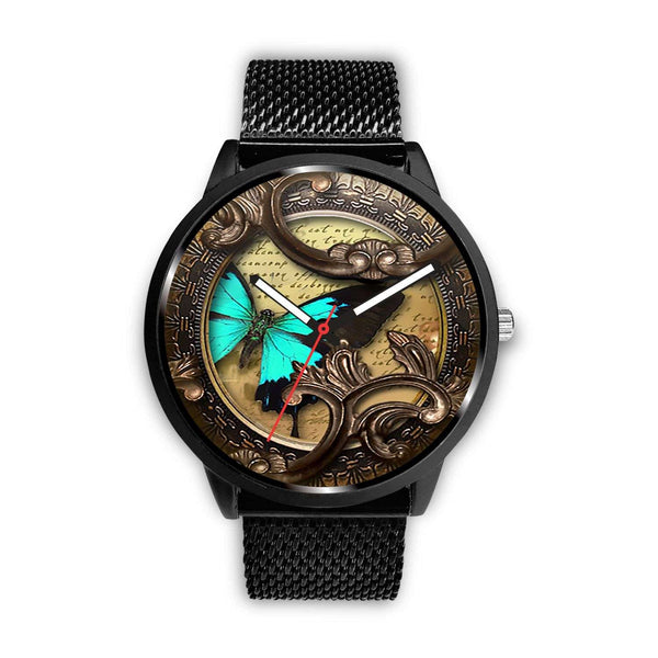 Limited Edition Vintage Inspired Custom Watch Steampunk Butterfly 3.14 - STUDIO 11 COUTURE