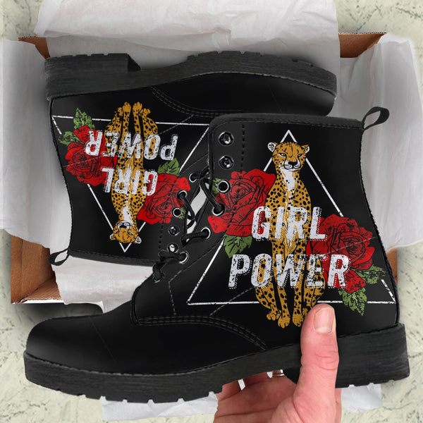 Girl Power Womens Leather Boots - STUDIO 11 COUTURE