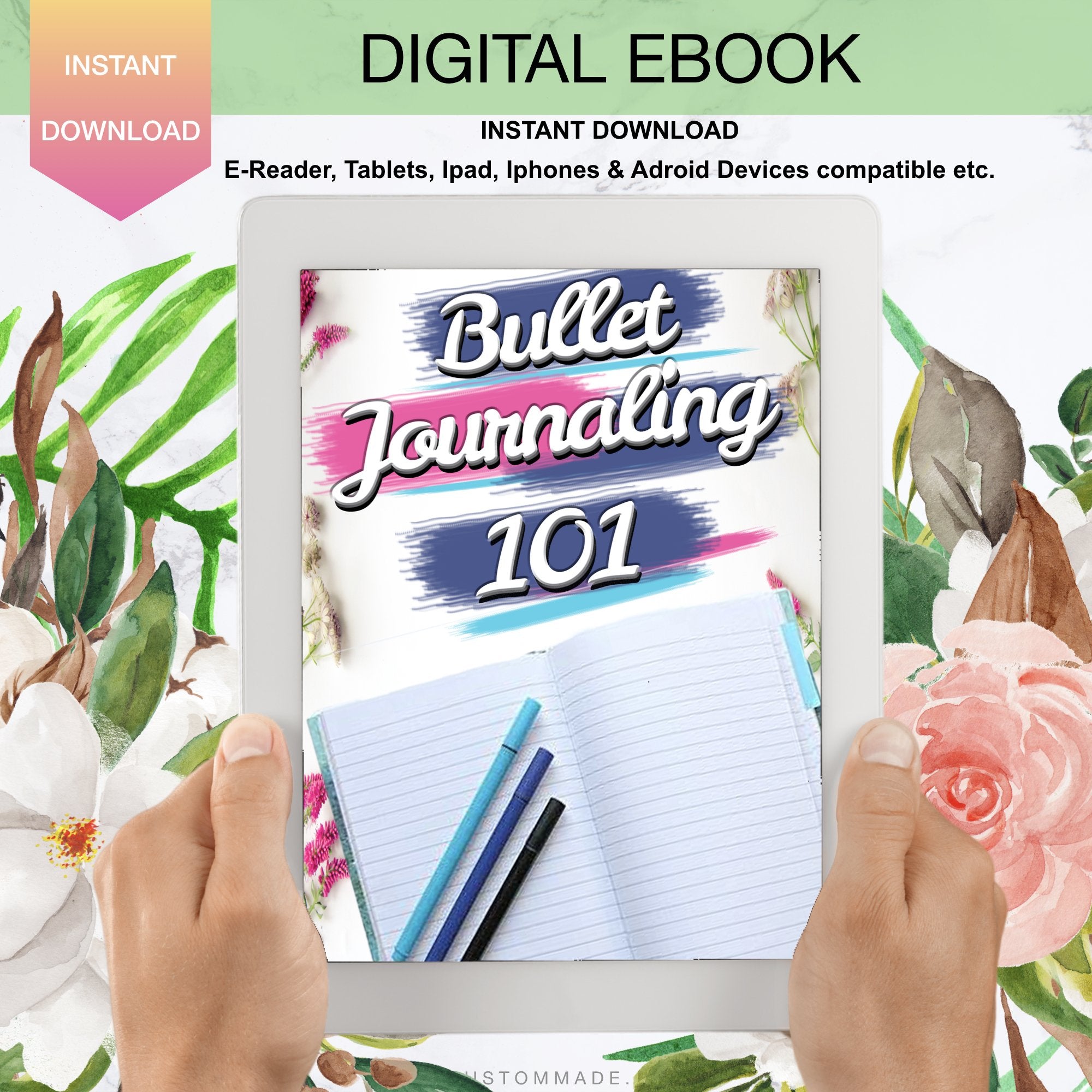 Bullet Journaling 101 Ebook, journaling, planner, digital journaling, digital planner