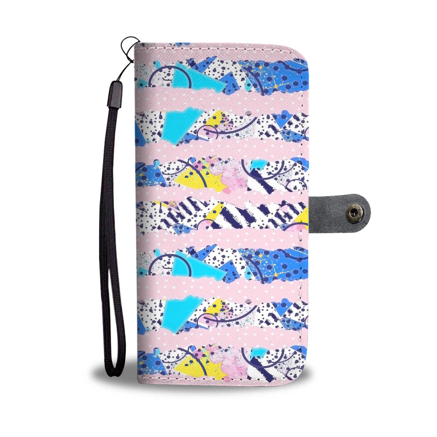 Custom Phone Wallet Available For All Phone Models 80's Fashion 1 Phone Wallet