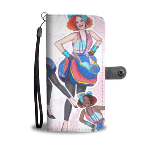 Custom Phone Wallet Available For All Phone Models 80's Fashion 4 Phone Wallet