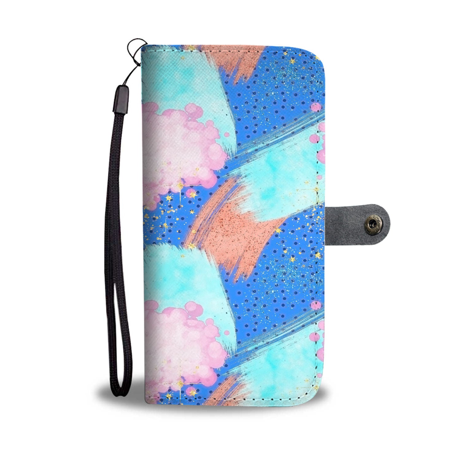 Custom Phone Wallet Available For All Phone Models 80's Fashion 13 Phone Wallet