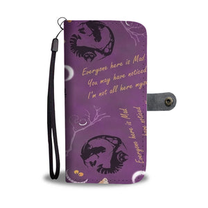 Custom Phone Wallet Available For All Phone Models Alice Cheshire Cat Fashion Phone Wallet
