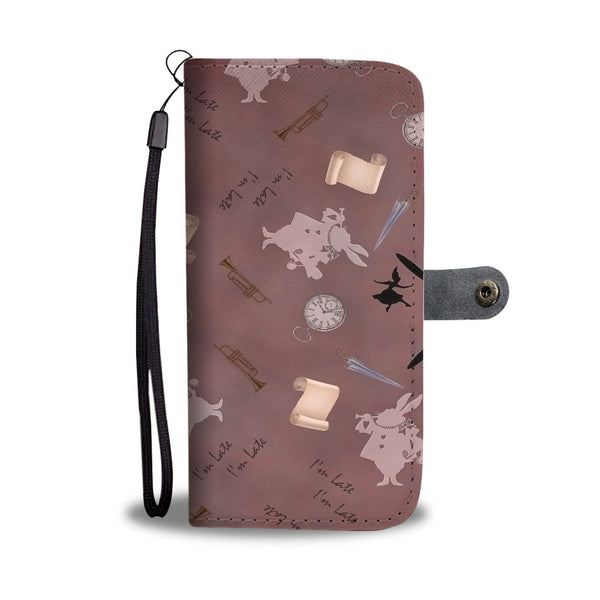 Custom Phone Wallet Available For All Phone Models Alice White Rabbit Fashion Phone Wallet