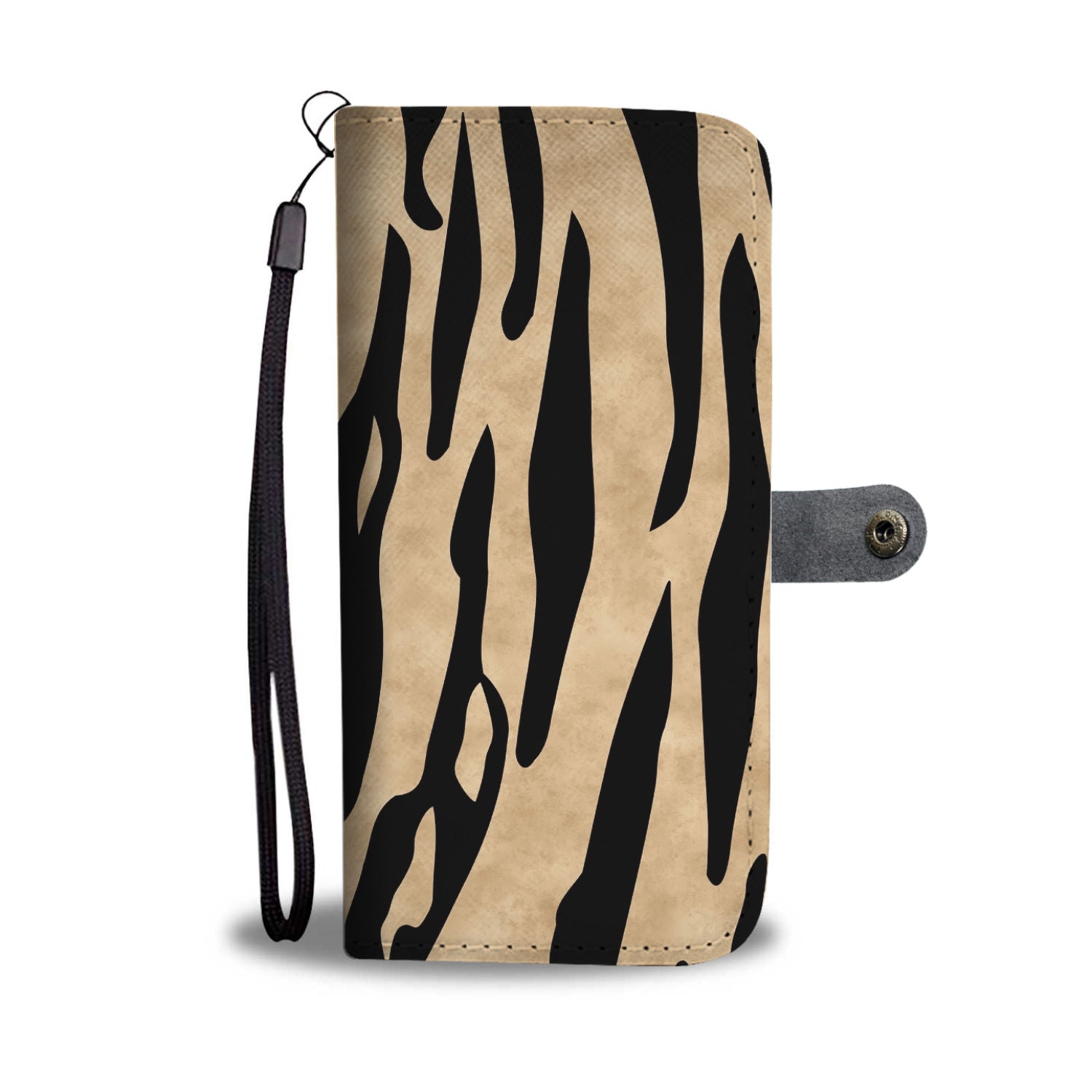 Custom Phone Wallet Available For All Phone Models Animal Print white tiger stripes Phone Wallet - STUDIO 11 COUTURE