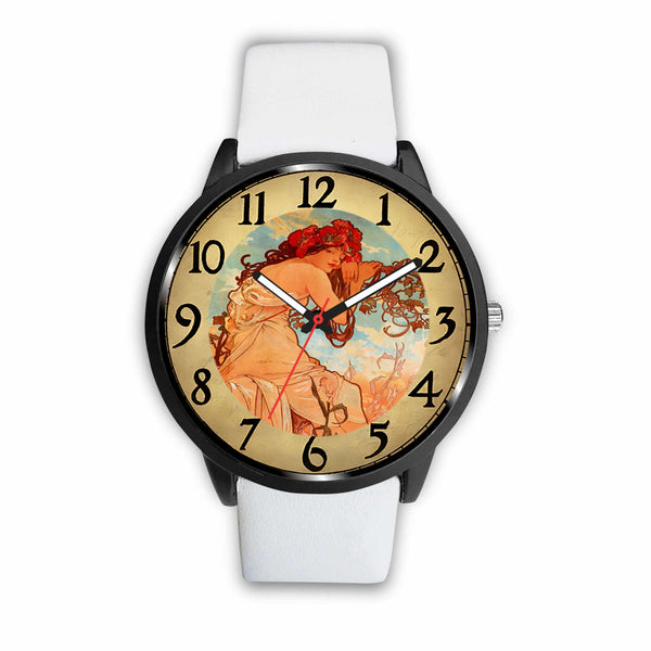 Limited Edition Vintage Inspired Custom Watch Alfred Mucha Clock 1.4