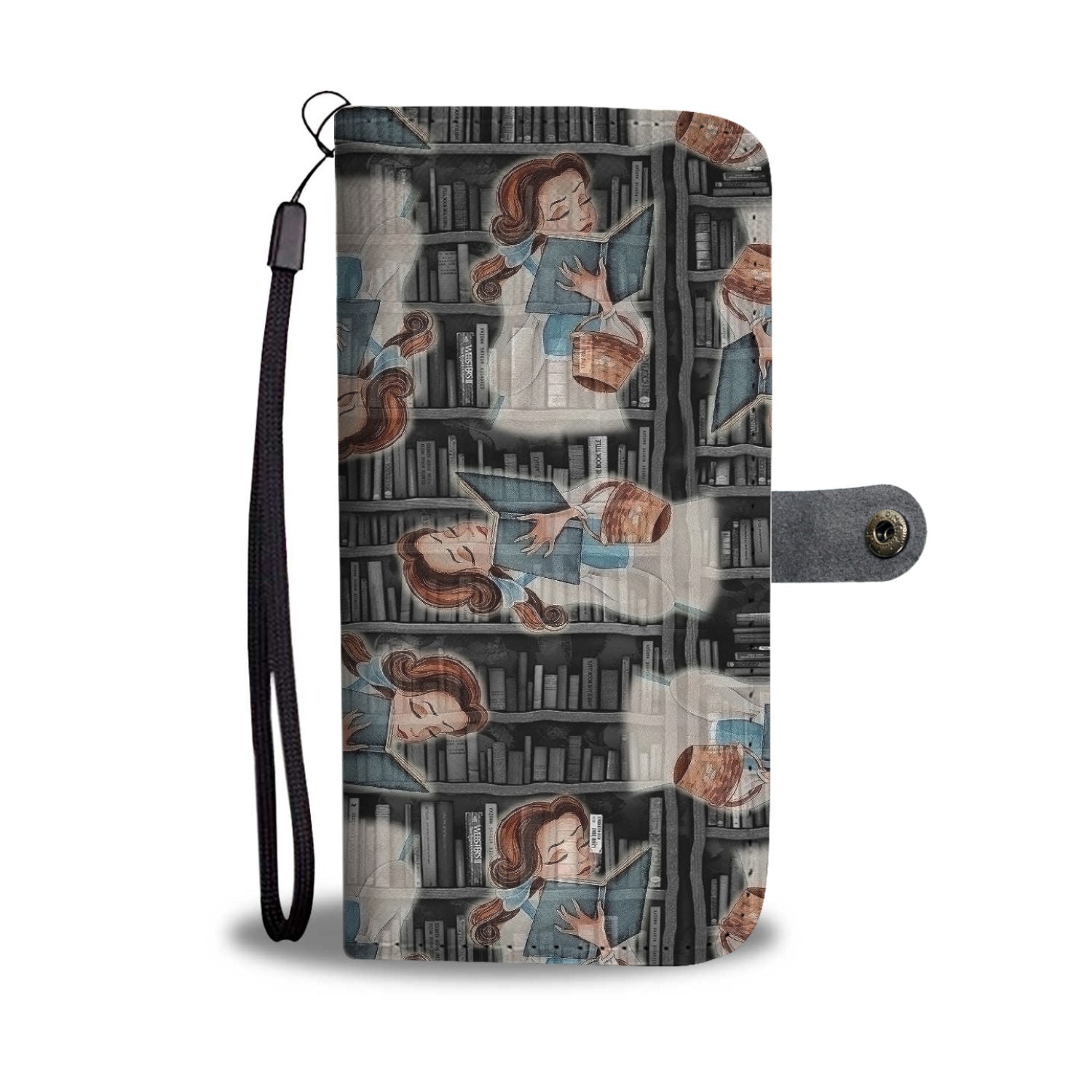 Custom Phone Wallet Available For All Phone Models Beauty and Beast Bell Phone Wallet