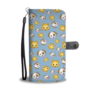 Custom Phone Wallet Available For All Phone Models Emojis Cats and Dogs Phone Wallet
