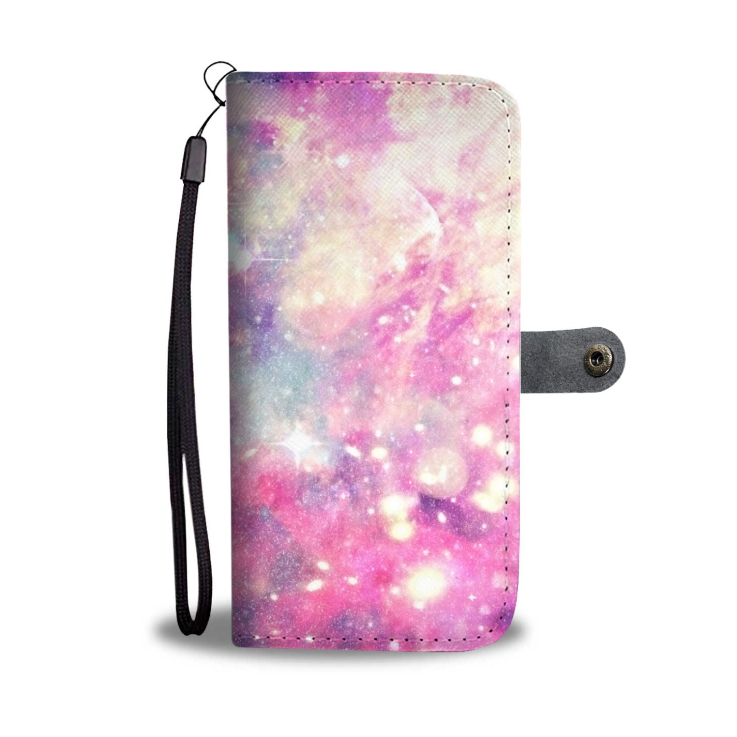 Custom Phone Wallet Available For All Phone Models Galaxy Pastel 2 Phone Wallet