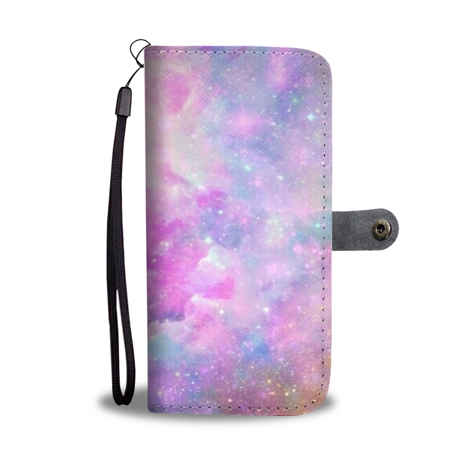 Custom Phone Wallet Available For All Phone Models Galaxy Pastel 5 Phone Wallet